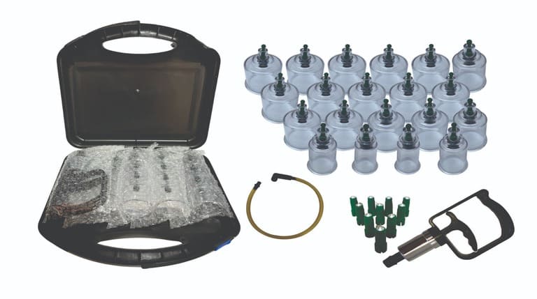 CÓD. 1065 - KIT COM 20 VENTOSAS + APLICADOR + MANGUEIRA EXTENSORA + KIT PINOS MAGNÉTICOS